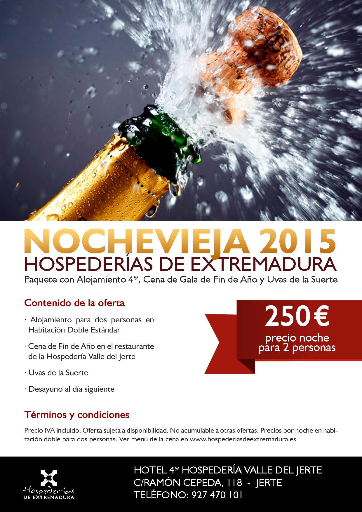 Hospedería Valle del Jerte Fiesta Nochevieja 2015