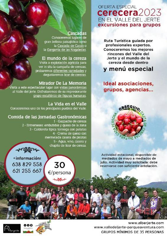 Oferta Cerecera. Excursiones para grupo