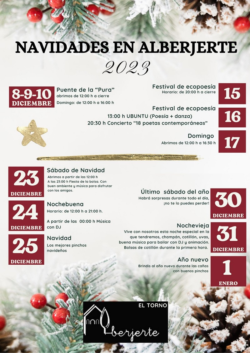 Alberjerte en navidades