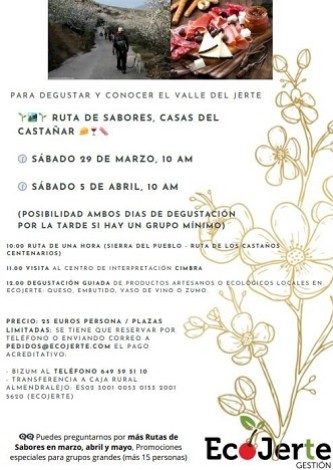 Ruta de sabores. Casas del Castañar
